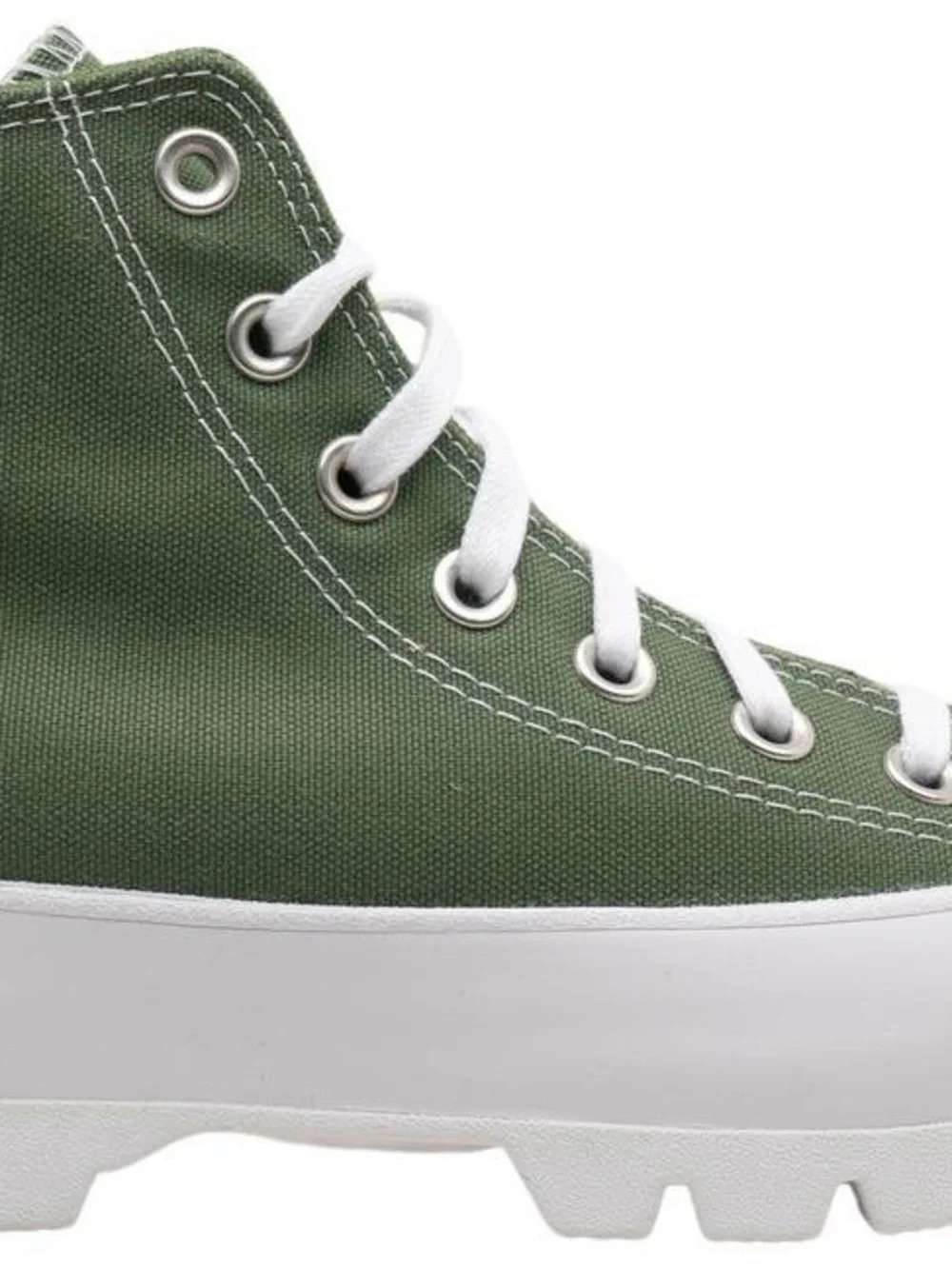 Converse Sage Green High-Top Platform Lugged Sneakers